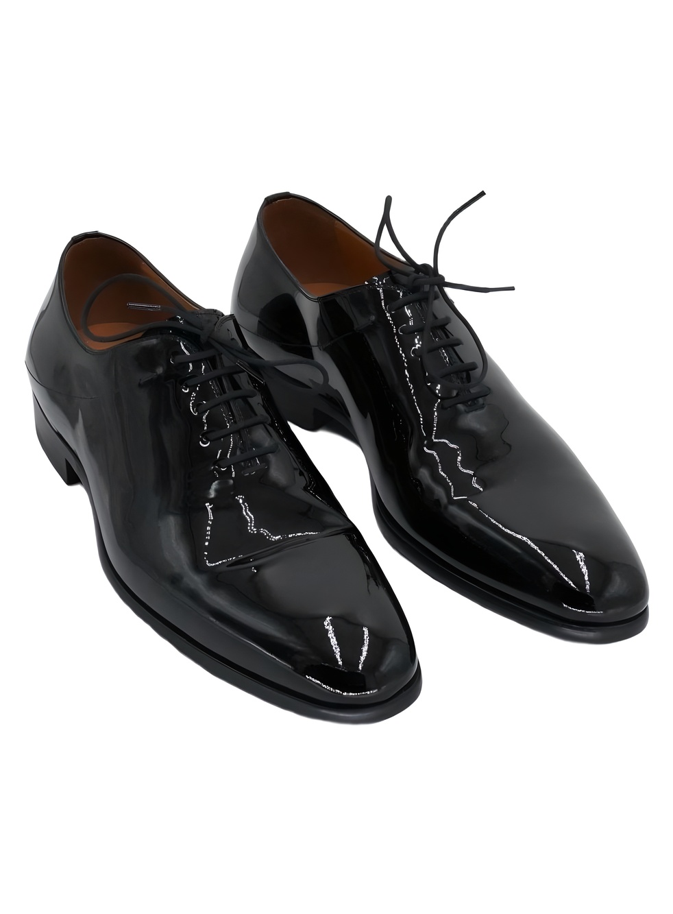 Magnanni Lagos Black Patent Leather Cap Toe Oxford Shoes Size 9M